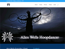 Tablet Screenshot of alexwellshoopdancer.com